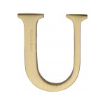 M Marcus Heritage Brass Letter U - Pin Fix 51mm